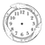 Whale Clock Line PNG