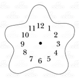 Blue Starfish Clock