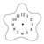 Blue Starfish Clock Line PDF
