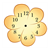 Orange Flower Clock Color PDF