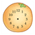 Orange Fruit Clock Color PDF