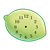Lime Clock Color PNG
