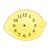Lemon Clock Color PNG