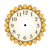 Sunflower Clock Color PNG
