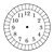 Striped Clock Line PNG