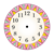 Sun Clock Color PNG