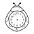 Ladybug Clock Line PDF