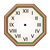 Octagon Clock Color PDF
