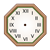 Octagon Clock Color PNG