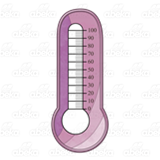 Purple Bulb Thermometer
