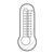 Purple Bulb Thermometer Line PNG