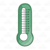Green Bulb Thermometer