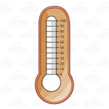 Orange Bulb Thermometer