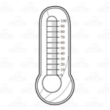 Orange Bulb Thermometer