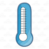 Blue Bulb Thermometer
