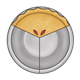 Eaten Pie showing one-third