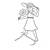 Girl Holding a Pinwheel Line PDF