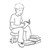 Boy Sitting on a Stool Line PDF