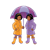 Two Girls Color PNG