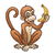 Brown Monkey Color PDF