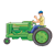 Man Driving Tractor Color PNG