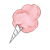 Pink Cotton Candy Color PNG