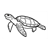Green Sea Turtle Line PDF