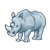 Rhinoceros Color PNG