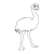 Emu Line PNG