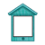 Teal Birdhouse Color PNG