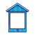 Blue Birdhouse Color PNG