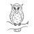 Owl Line PNG