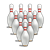 Bowling Pins Color PNG