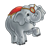 Circus Elephant Color PNG