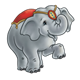 Circus Elephant striking a pose