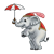 Baby Circus Elephant Color PNG