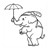 Baby Circus Elephant Line PDF