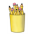 Yellow Pencil Cup Color PDF