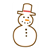 Snowman Cookie Color PDF