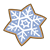 Snowflake Cookie Color PNG