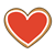 Heart Cookie Color PNG