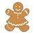 Gingerbread Girl Color PNG