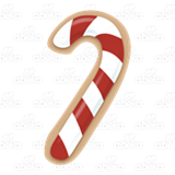 Candy Cane Cookie