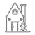 Gingerbread House Line PNG