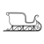 Red Sleigh Line PNG