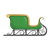 Green Sleigh Color PNG