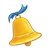 Gold Christmas Bell Color PNG