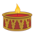 Red Christmas Candle Color PNG