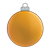 Round Yellow Ornament Color PNG