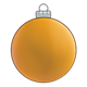 Round Yellow Ornament 